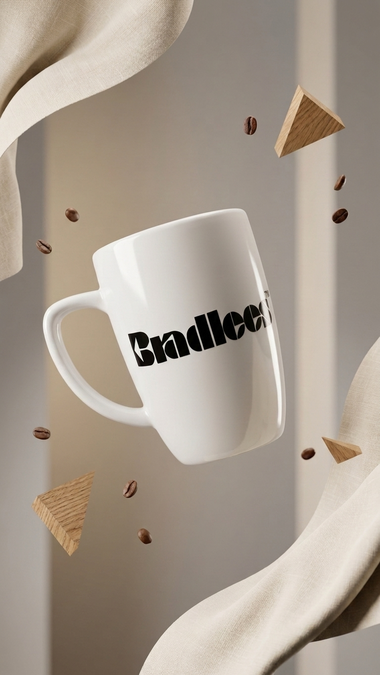 Bradlees Signature Mug - White view 3