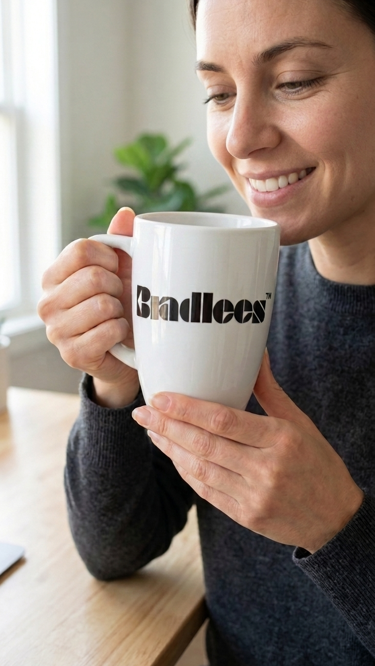 Bradlees Signature Mug - White view 4