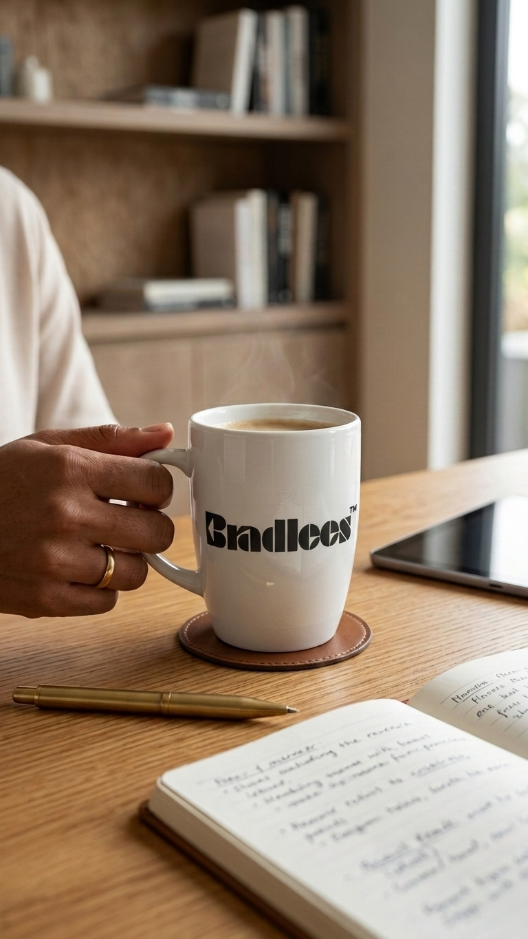 Bradlees Signature Mug - White view 2