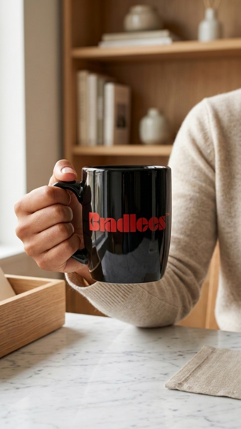Bradlees Signature Mug - Black view 3